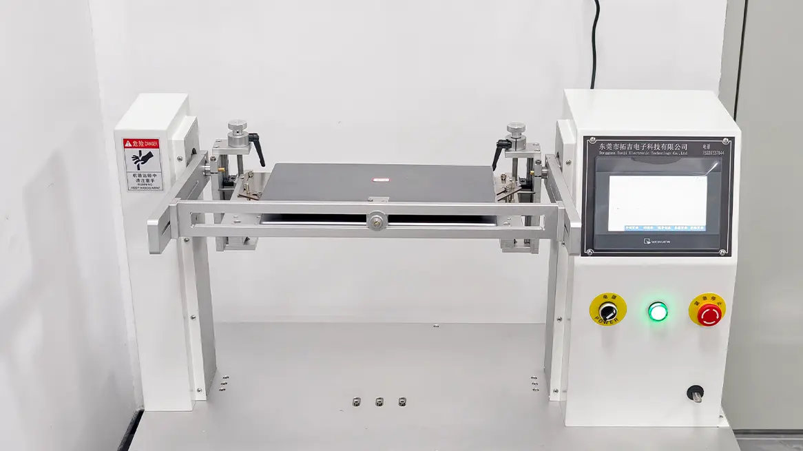 Hinge flip testing machine for laptop open-close test